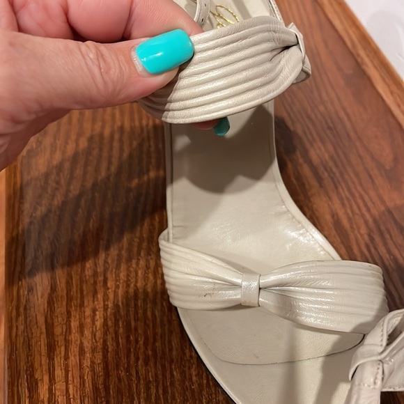 Women’s leather strap sling back heel sandals GAROLINI MADE IN ITALY neutral 10M - Picture 6 of 13